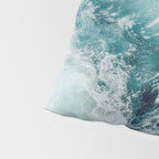 Ocean Waves (Teal) Pillow Sham Gallery Image 4