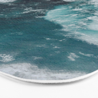 Ocean Waves (Teal) Bath Mat Gallery Image 3