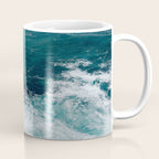 Ocean Waves (Teal) Coffee Mug Gallery Image 1