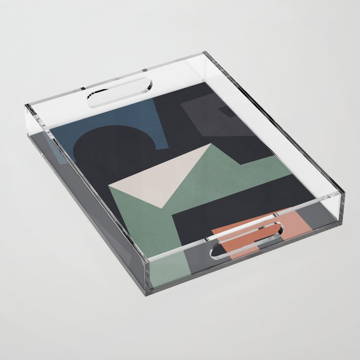 Modern Abstract Art 21 Acrylic Tray Gallery Image 1