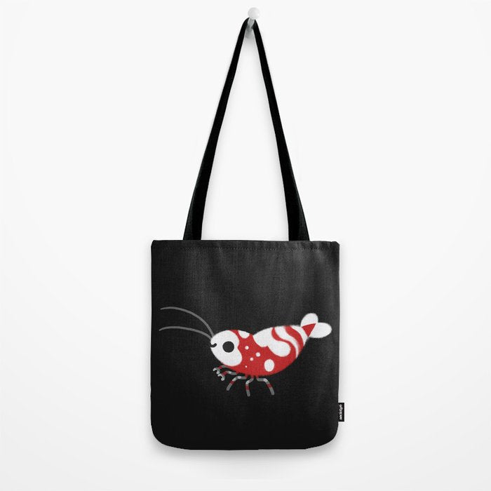 Red and blue shrimp Tote Bag Gallery Image 2
