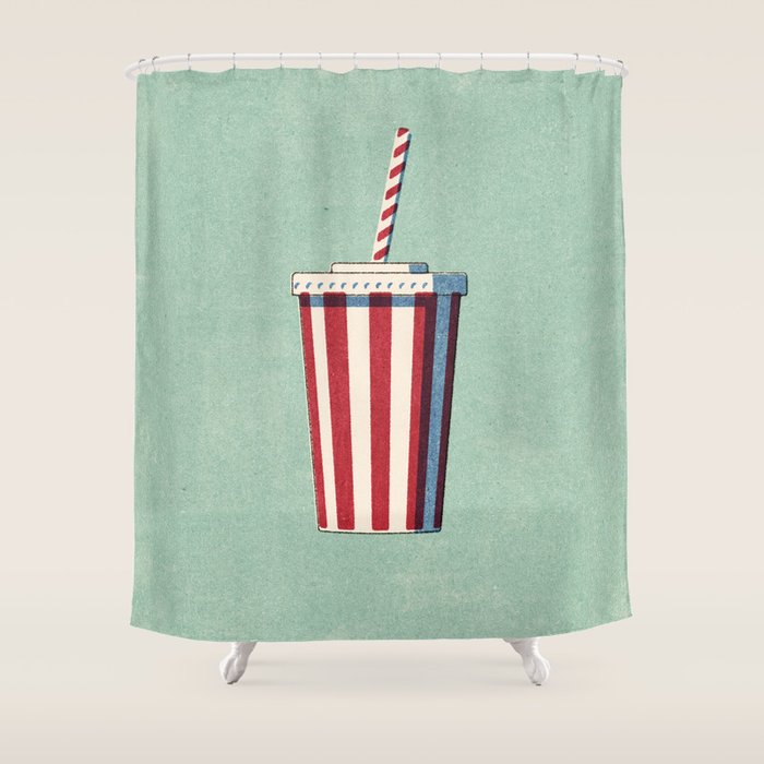 FAST FOOD / Softdrink Shower Curtain Gallery Image 1