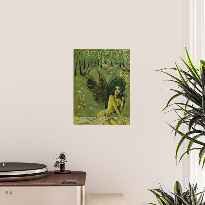 Vintage Parisian Green Fairy Absinthe Alcoholic Aperitif Advertisement Poster Poster Gallery Image 2