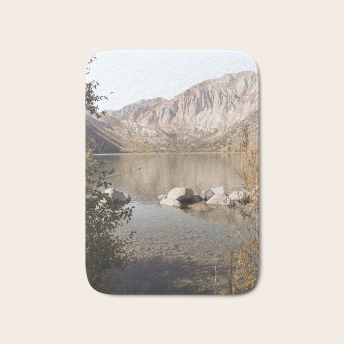 Mountains Of California Picture | Mammoth Lakes Landscape Art Print | USA  Nature Travel Photography Bath Mat Gallery Image 1