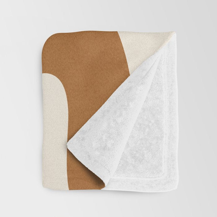 Abstract Art Minimal Shape 5 Throw Blanket Gallery Image 3