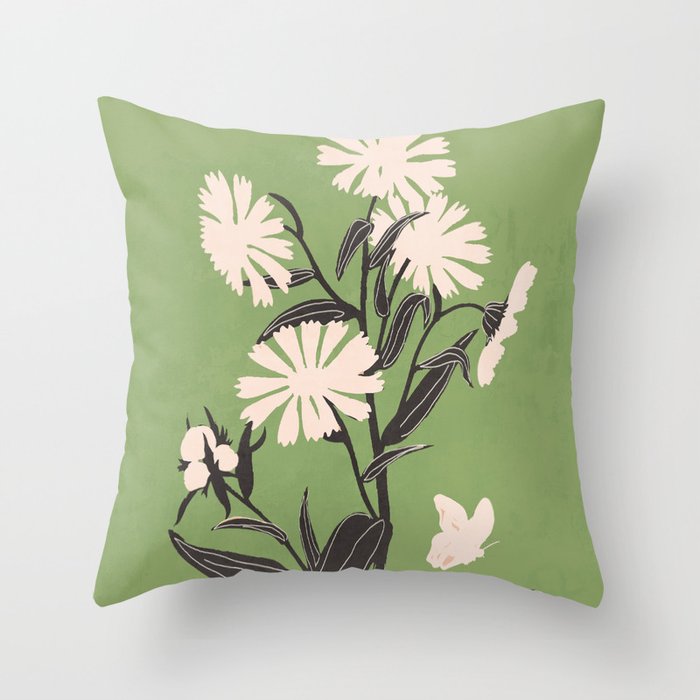 Flowers 21 Throw Pillow Gallery Image 1