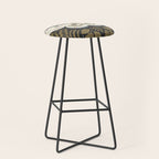 Folk Art Moth - Black Stool Gallery Image 1