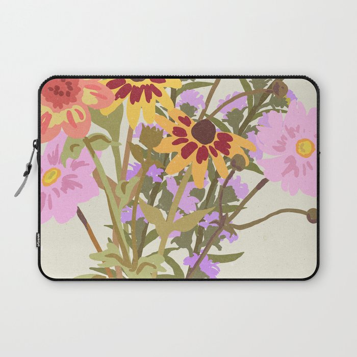 London Flower Market \ Aesthetic cottagecore Laptop Sleeve Gallery Image 1