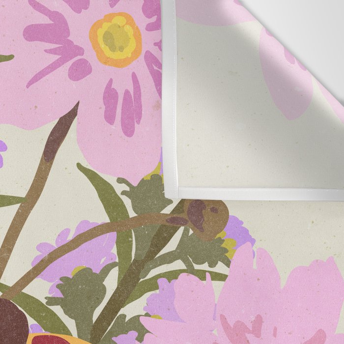 London Flower Market \ Aesthetic cottagecore Wall Tapestry Gallery Image 3