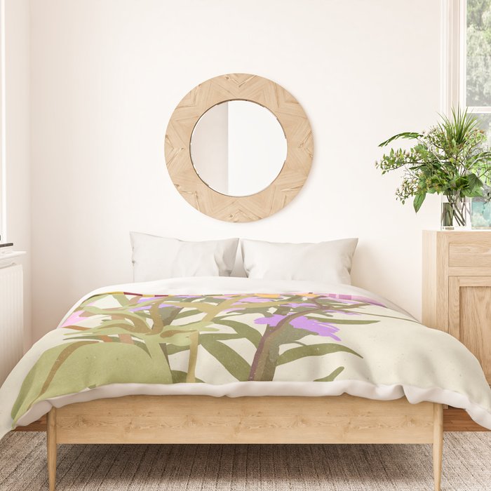 London Flower Market \ Aesthetic cottagecore Duvet Cover Gallery Image 3