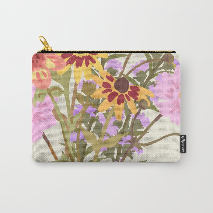 London Flower Market \ Aesthetic cottagecore Carry All Pouch Gallery Image 1