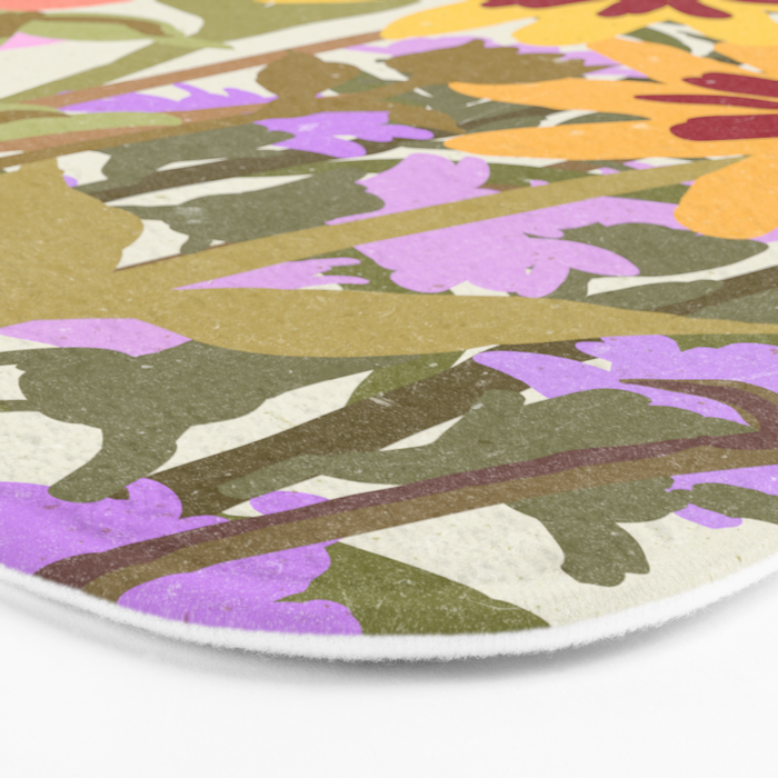 London Flower Market \ Aesthetic cottagecore Bath Mat Gallery Image 3