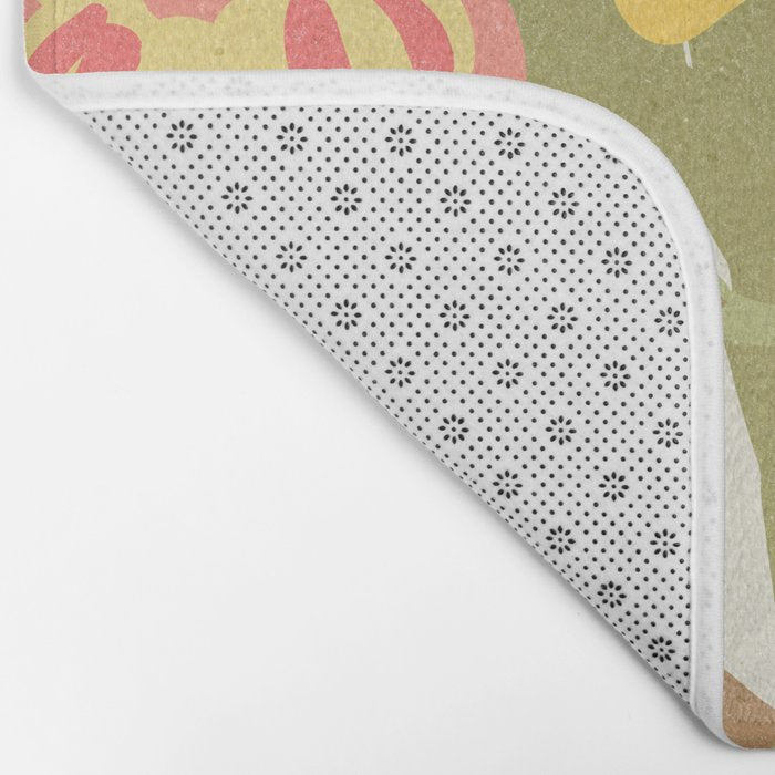 London Flower Market \ Aesthetic cottagecore Bath Mat Gallery Image 2