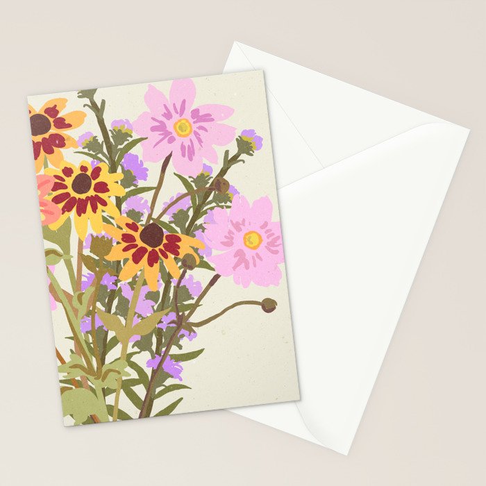 London Flower Market \ Aesthetic cottagecore Stationery Card Gallery Image 2