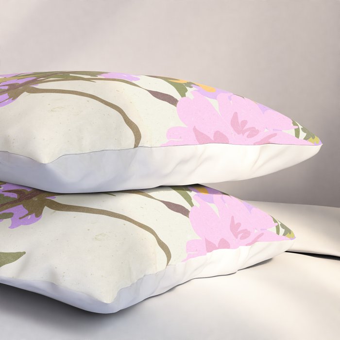 London Flower Market \ Aesthetic cottagecore Pillow Sham Gallery Image 3