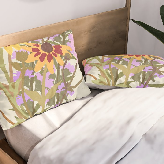 London Flower Market \ Aesthetic cottagecore Pillow Sham Gallery Image 2