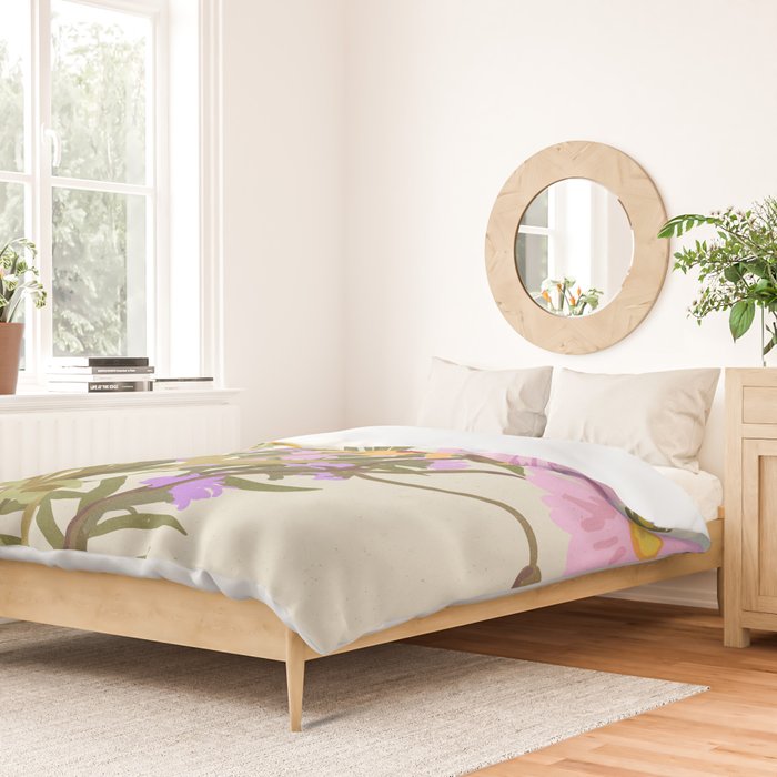 London Flower Market \ Aesthetic cottagecore Duvet Cover Gallery Image 2