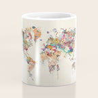world map watercolor Coffee Mug Gallery Image 4