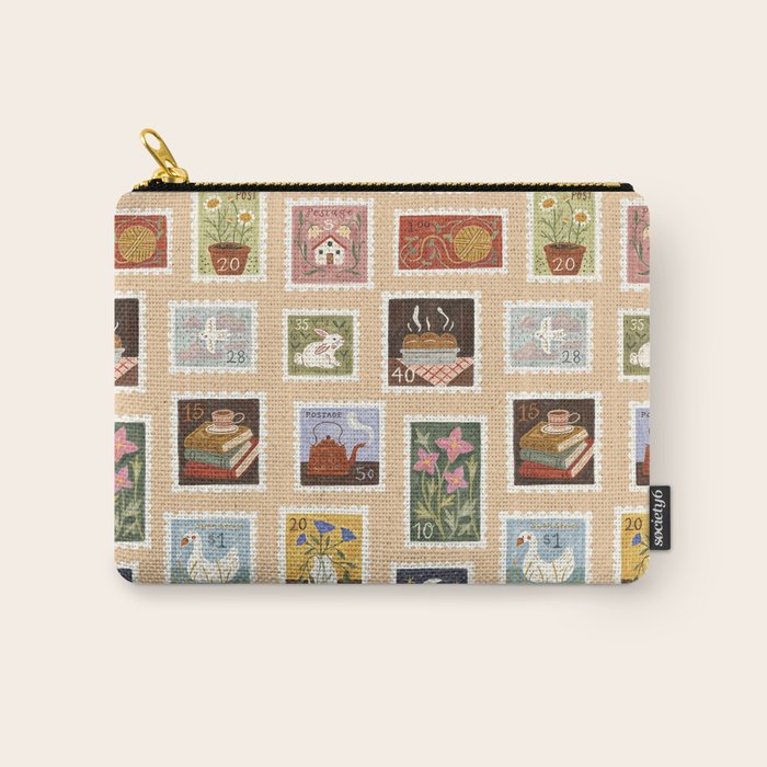 Stamp Collection Carry All Pouch Gallery Image 1