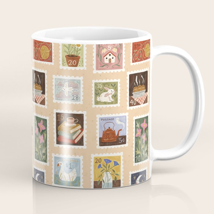 Stamp Collection Coffee Mug Gallery Image 1
