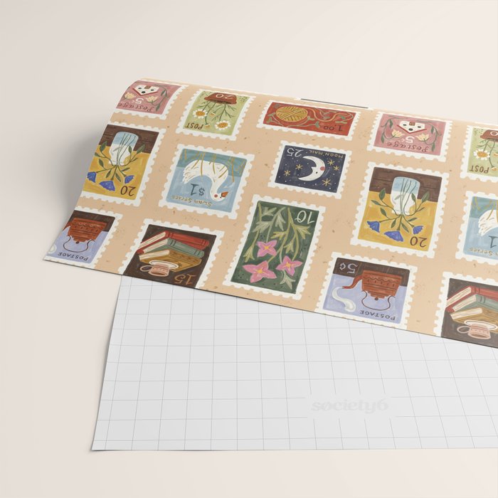 Stamp Collection Wrapping Paper Gallery Image 2
