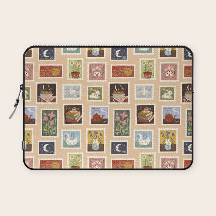 Stamp Collection Laptop Sleeve Gallery Image 1