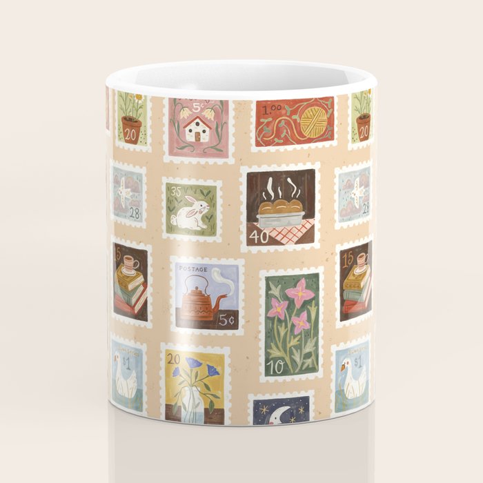 Stamp Collection Coffee Mug Gallery Image 4
