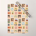 Stamp Collection Wrapping Paper Gallery Image 1
