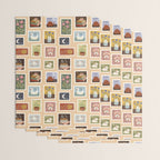 Stamp Collection Wrapping Paper Gallery Image 3