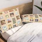 Stamp Collection Pillow Sham Gallery Image 2