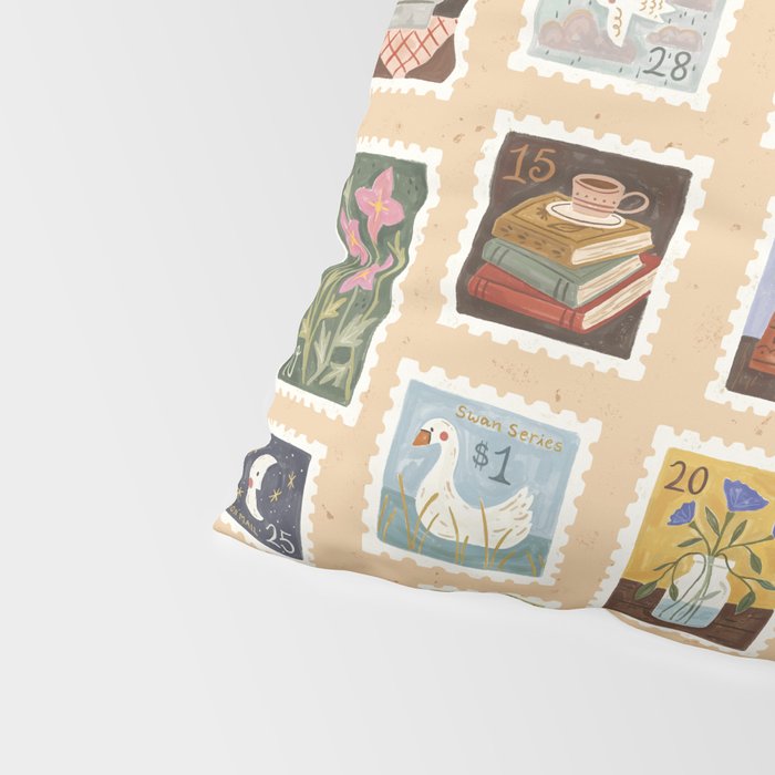 Stamp Collection Pillow Sham Gallery Image 4