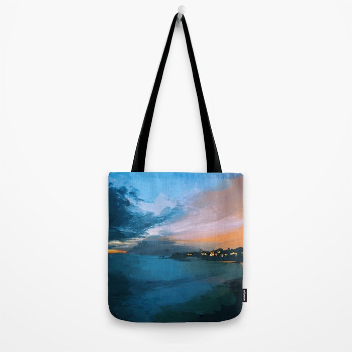 Laguna Beach At Night Tote Bag Gallery Image 2
