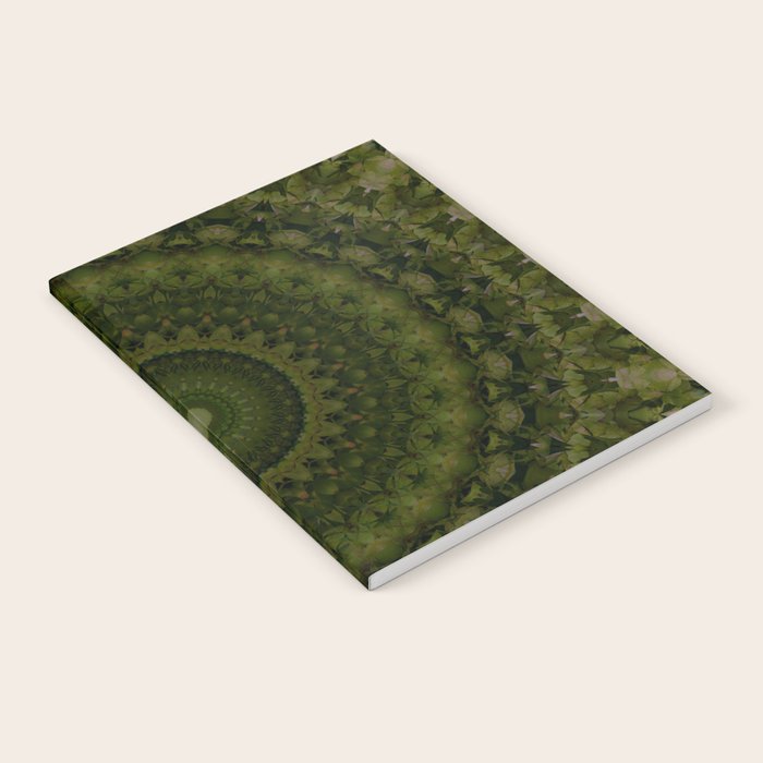 Mandala in olive green tones Notebook Gallery Image 1