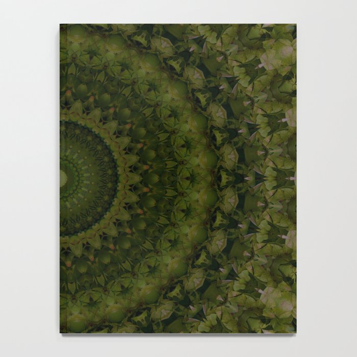 Mandala in olive green tones Notebook Gallery Image 4