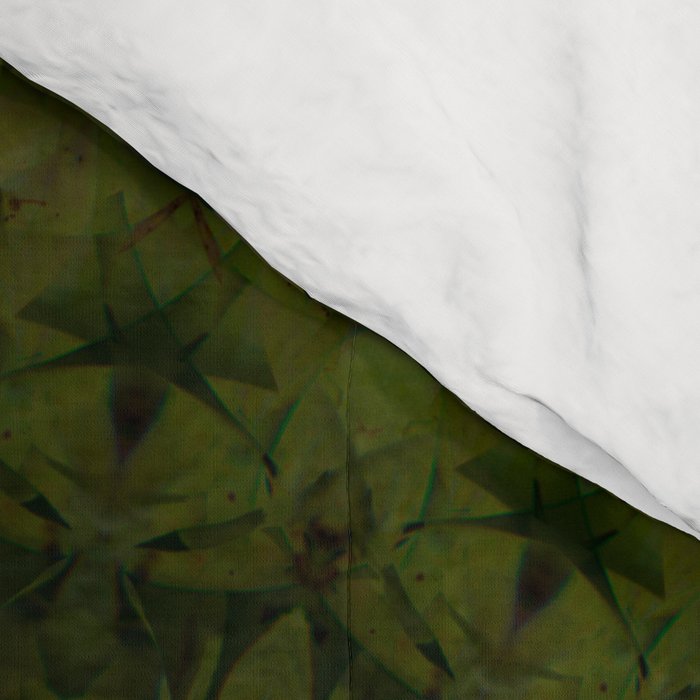 Mandala in olive green tones Comforter Gallery Image 4