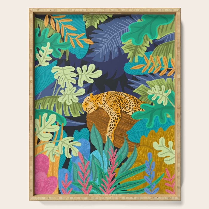 Sleeping Panther Serving Tray Gallery Image 1
