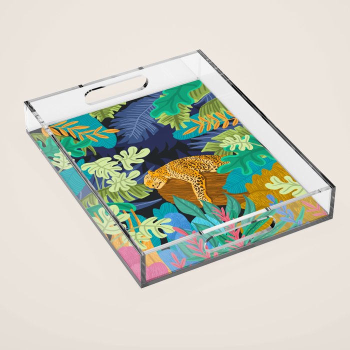 Sleeping Panther Acrylic Tray Gallery Image 1