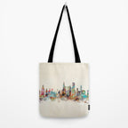 chicago illinois skyline Tote Bag Gallery Image 2