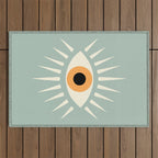 Yellow Eye Outdoor Rug Gallery Image 1