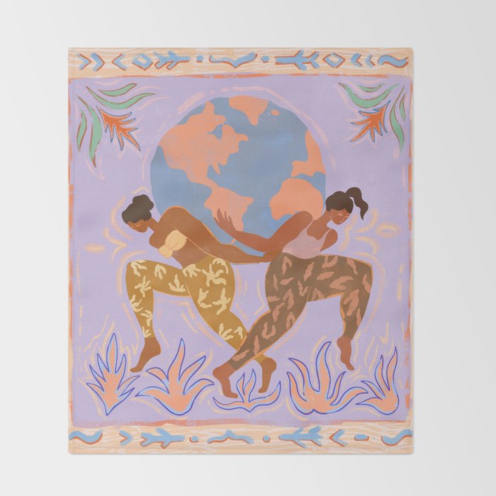 Women Rule the World Throw Blanket Gallery Image 2