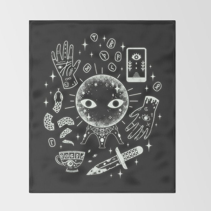 I See Your Future: Glow Throw Blanket Gallery Image 2