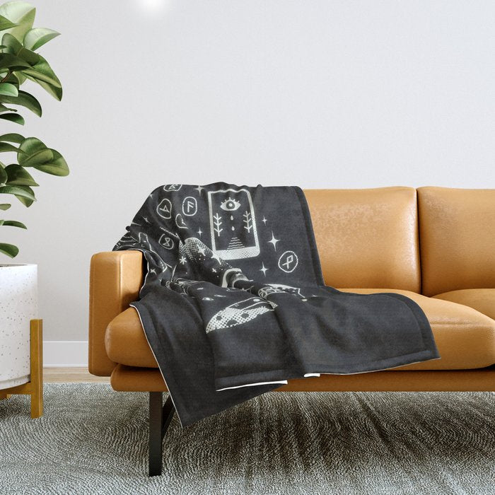 I See Your Future: Glow Throw Blanket Gallery Image 1