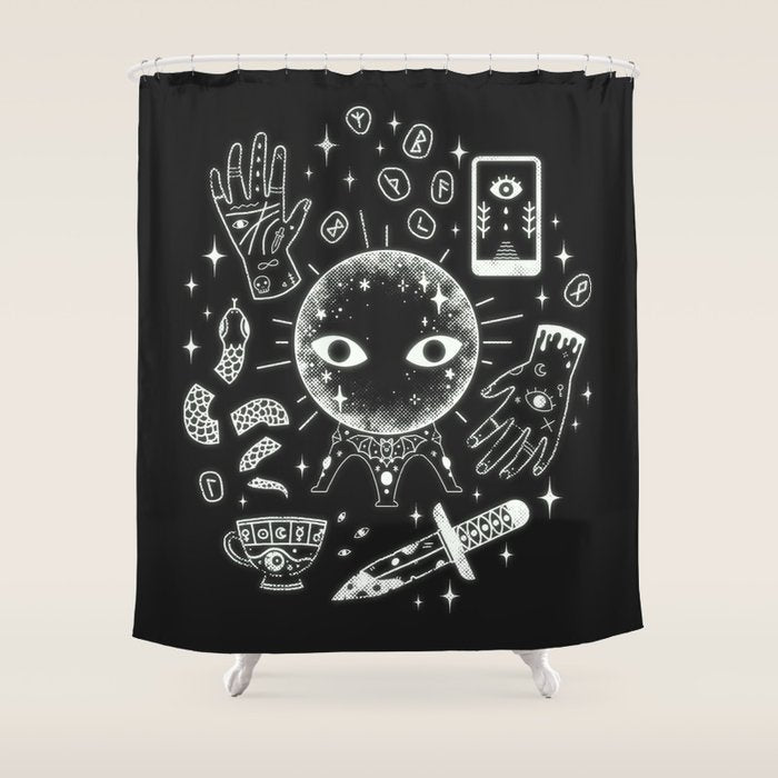 I See Your Future: Glow Shower Curtain Gallery Image 1