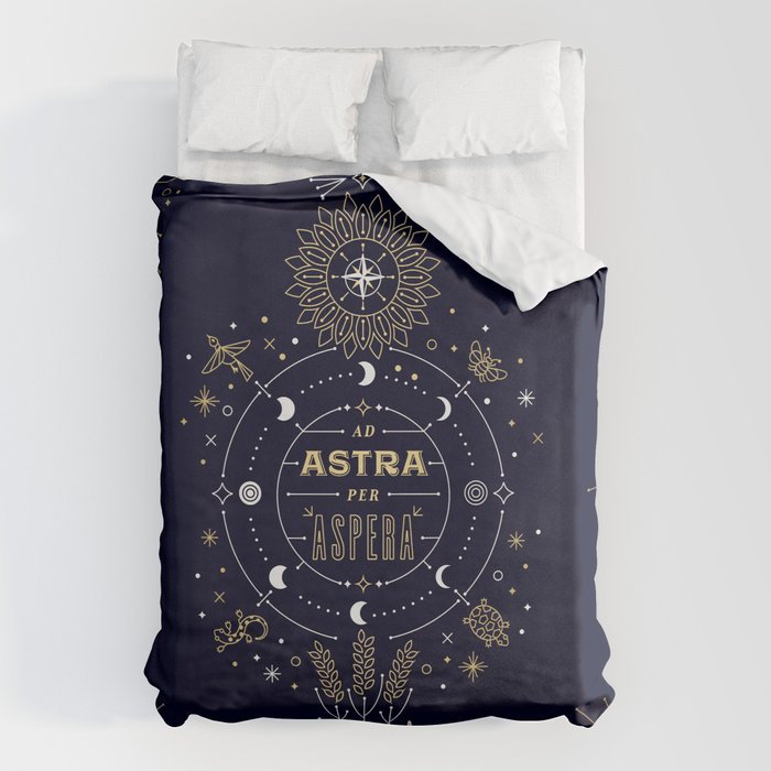Ad Astra Per Aspera Duvet Cover Gallery Image 1