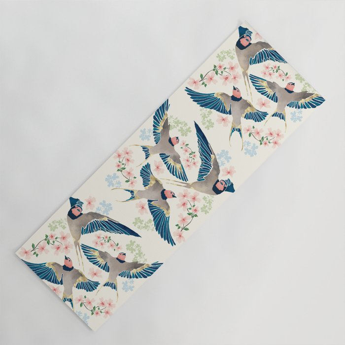 Swallows New Beginning II Yoga Mat Gallery Image 1