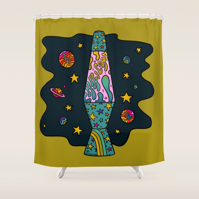 Capricorn Lava Lamp Shower Curtain Gallery Image 1