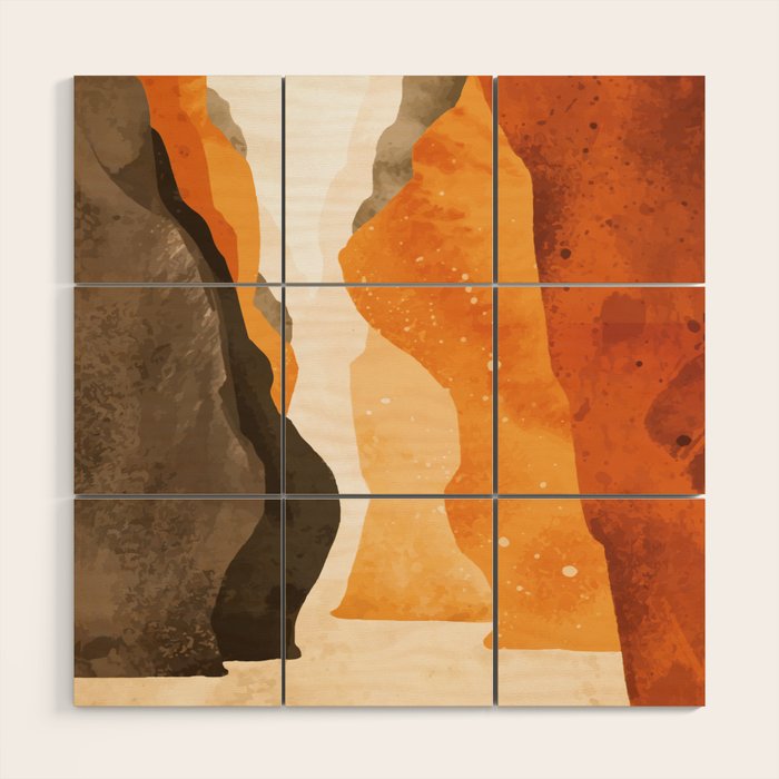 Water Flow 5 Wood Wall Art Gallery Image 1