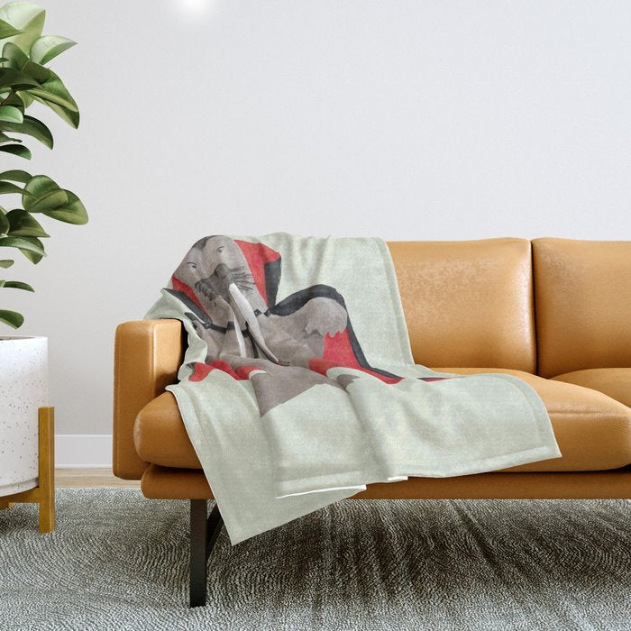 Vampire Walrus Throw Blanket Gallery Image 1