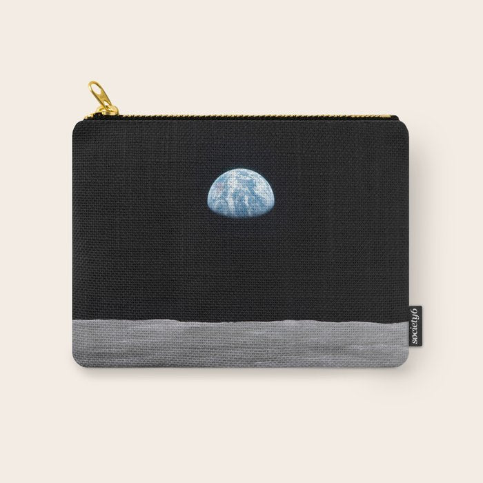 Earth rise over the Moon Carry All Pouch Gallery Image 1