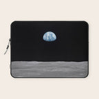 Earth rise over the Moon Laptop Sleeve Gallery Image 1